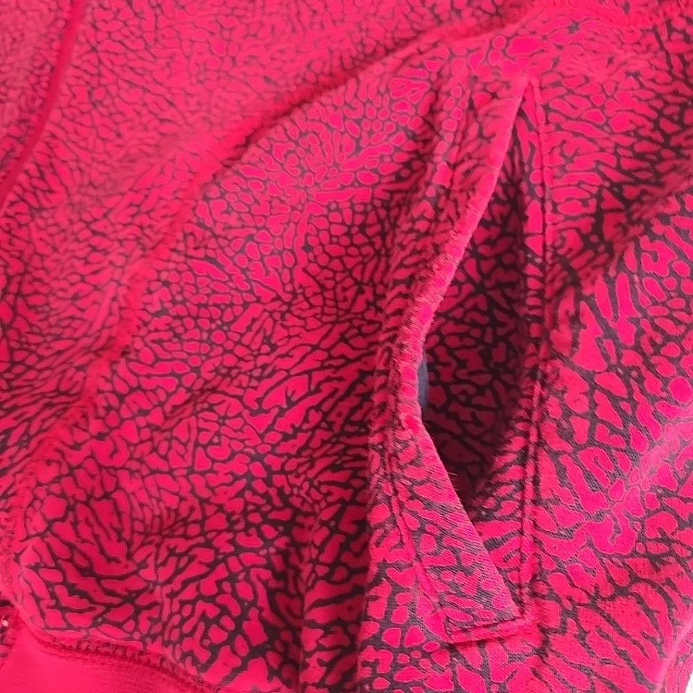 Vintage NIKE Air JORDAN Bulls Red Elephant Zip Hoodie Sweatshirt Sweater XXL